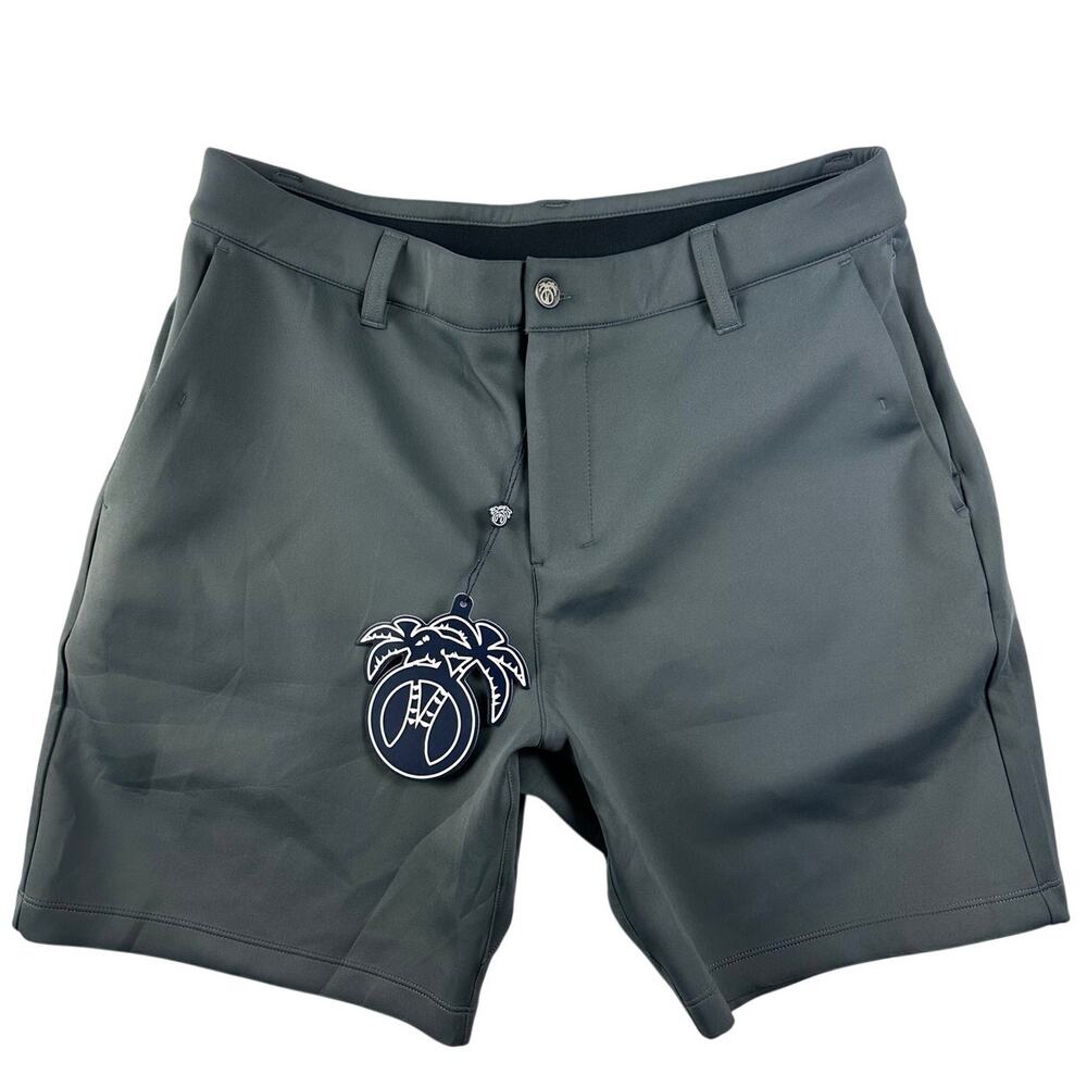USA Palm Infinity Golf Shorts 7" Charcoal Size XL Stretch Polyester Spandex